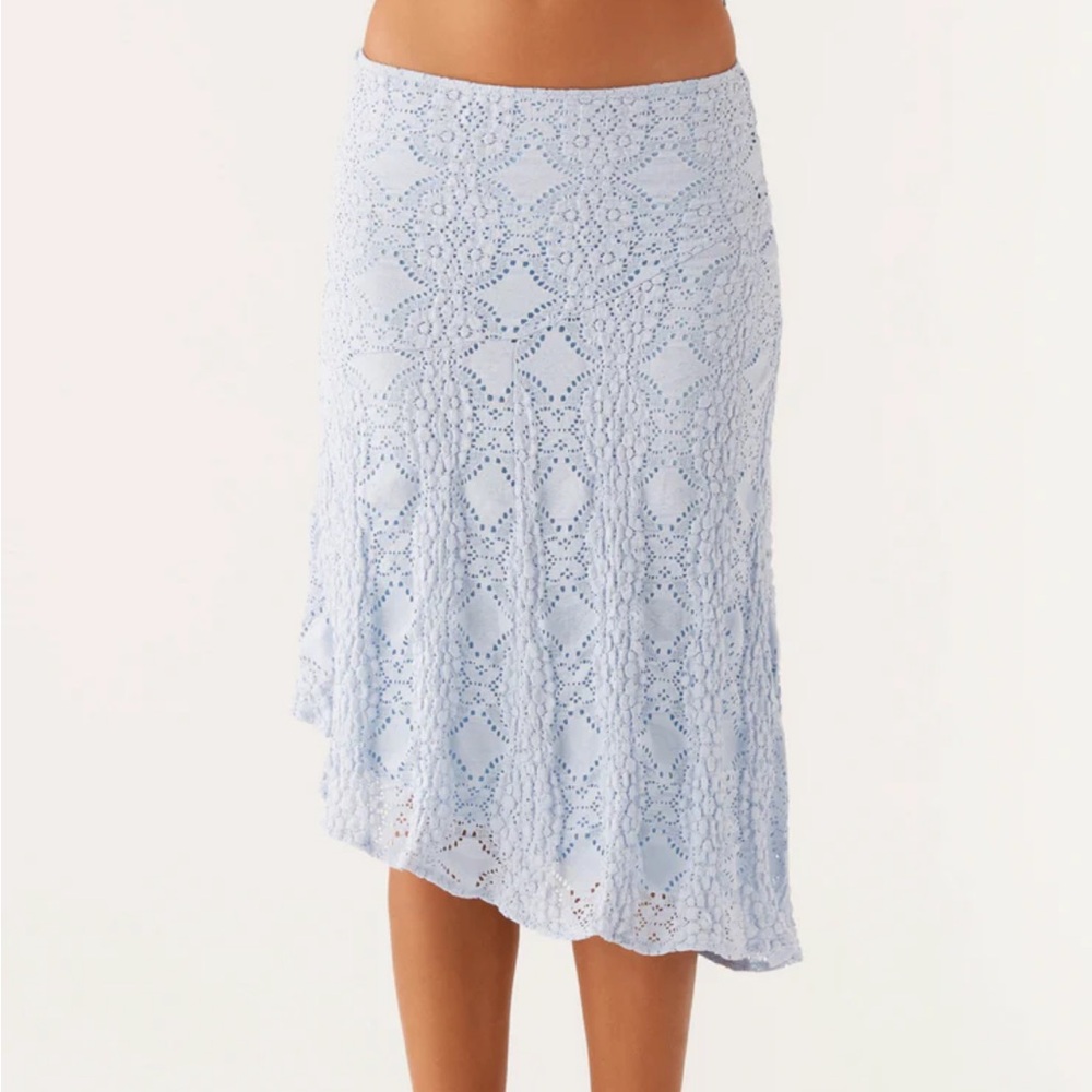Peppermayo diamond sky midi asymmetrical skirt